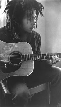  Bob with guitar and spliff